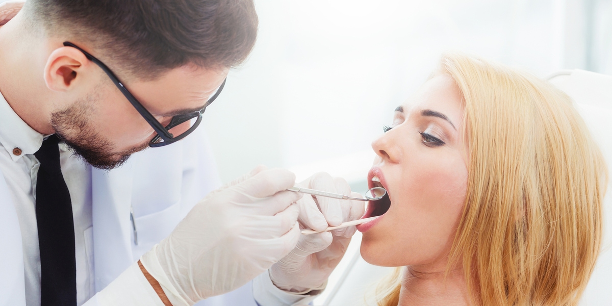 Wortley Road dentist examining patient's teeth